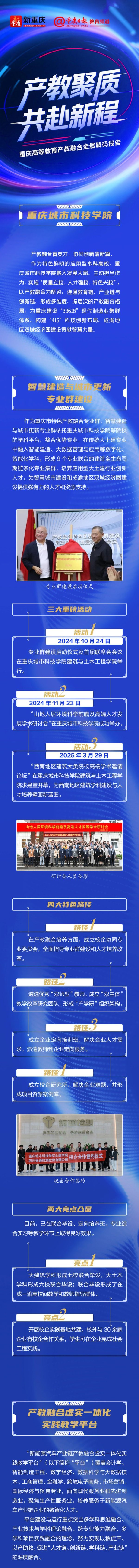 策略盈 重庆高等教育产教融合全景解码报告｜重庆城市科技学院：专业群建设纵深推进 实践教学平台聚势蓄能