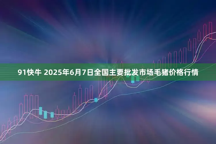 91快牛 2025年6月7日全国主要批发市场毛猪价格行情